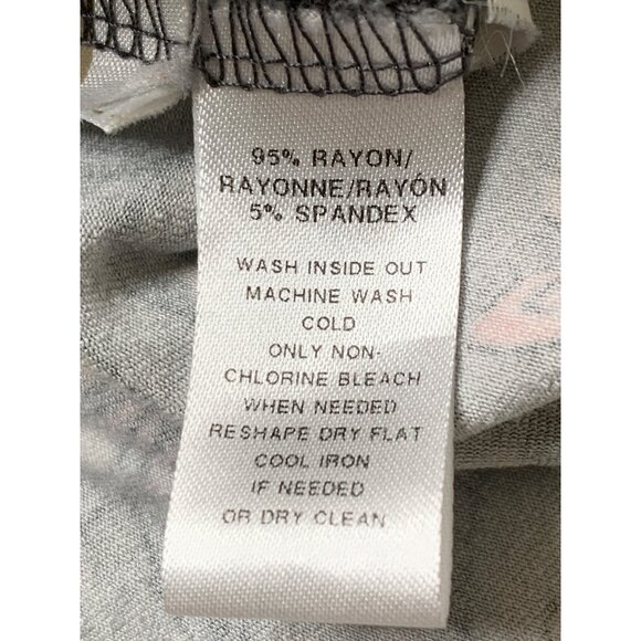 Loft Petite Gray Floral Short Sleeve A-Line Shirt Dress MP RAA10419 GUC - Picture 4 of 7